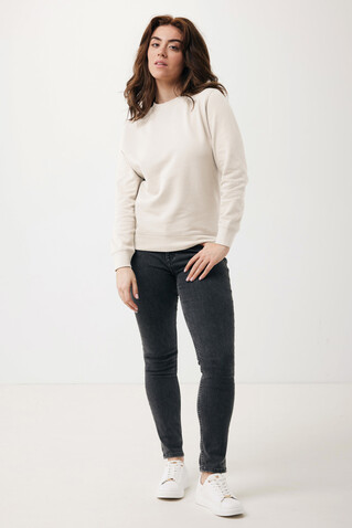 IQONIQ Etosha Lightweight Sweater aus recycelter Baumwolle ivory white bedrucken, Art.-Nr. T9303.040.L