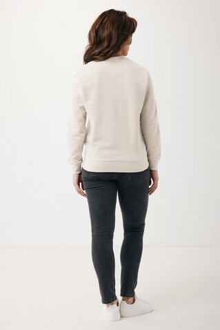 IQONIQ Etosha Lightweight Sweater aus recycelter Baumwolle ivory white bedrucken, Art.-Nr. T9303.040.L
