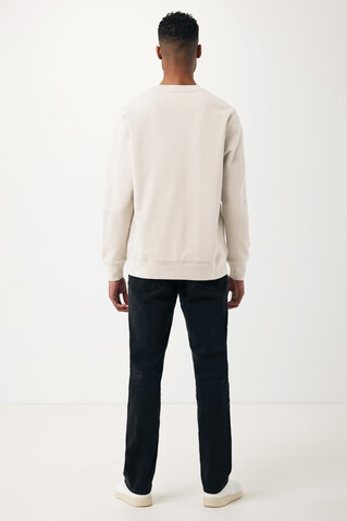 IQONIQ Etosha Lightweight Sweater aus recycelter Baumwolle ivory white bedrucken, Art.-Nr. T9303.040.L