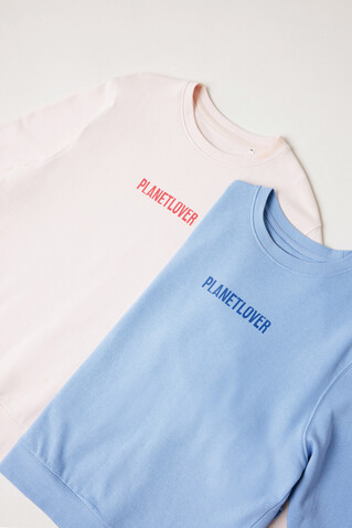 IQONIQ Etosha Lightweight Sweater aus recycelter Baumwolle cloud pink bedrucken, Art.-Nr. T9303.039.M