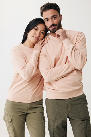 IQONIQ Etosha Lightweight Sweater aus recycelter Baumwolle peach nectar bedrucken, Art.-Nr. T9303.038.S