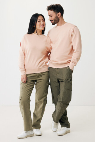 IQONIQ Etosha Lightweight Sweater aus recycelter Baumwolle peach nectar bedrucken, Art.-Nr. T9303.038.S