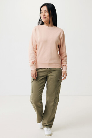 IQONIQ Etosha Lightweight Sweater aus recycelter Baumwolle peach nectar bedrucken, Art.-Nr. T9303.038.S