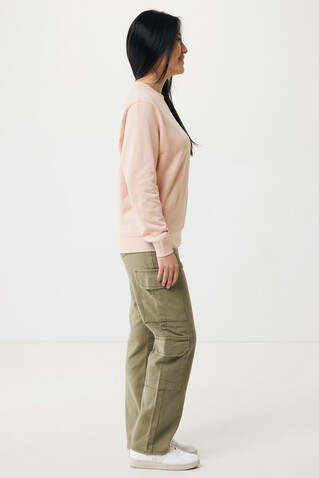 IQONIQ Etosha Lightweight Sweater aus recycelter Baumwolle peach nectar bedrucken, Art.-Nr. T9303.038.S