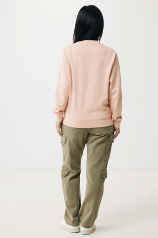 IQONIQ Etosha Lightweight Sweater aus recycelter Baumwolle peach nectar bedrucken, Art.-Nr. T9303.038.S