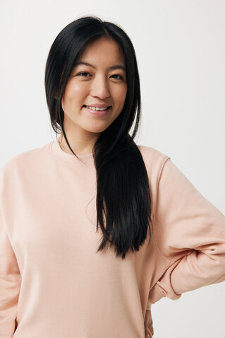 IQONIQ Etosha Lightweight Sweater aus recycelter Baumwolle peach nectar bedrucken, Art.-Nr. T9303.038.S