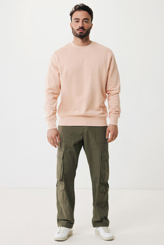 IQONIQ Etosha Lightweight Sweater aus recycelter Baumwolle peach nectar bedrucken, Art.-Nr. T9303.038.S