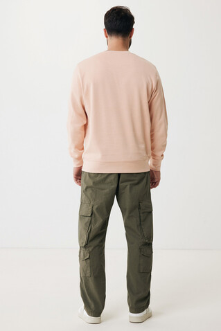 IQONIQ Etosha Lightweight Sweater aus recycelter Baumwolle peach nectar bedrucken, Art.-Nr. T9303.038.S