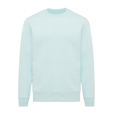 IQONIQ Etosha Lightweight Sweater aus recycelter Baumwolle crushed mint bedrucken, Art.-Nr. T9303.037.L