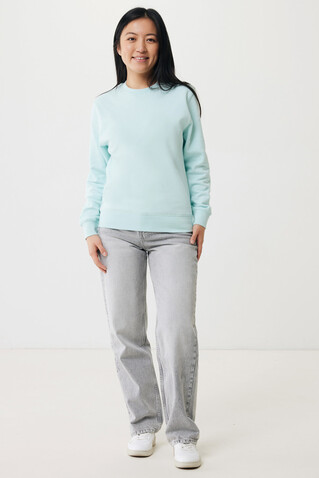 IQONIQ Etosha Lightweight Sweater aus recycelter Baumwolle crushed mint bedrucken, Art.-Nr. T9303.037.L