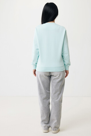 IQONIQ Etosha Lightweight Sweater aus recycelter Baumwolle crushed mint bedrucken, Art.-Nr. T9303.037.L