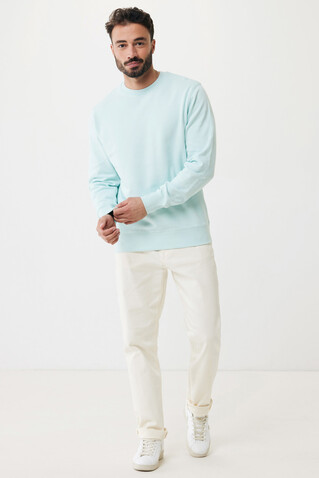 IQONIQ Etosha Lightweight Sweater aus recycelter Baumwolle crushed mint bedrucken, Art.-Nr. T9303.037.L