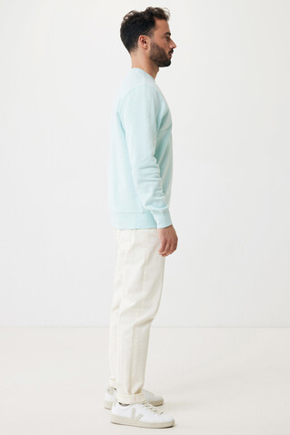 IQONIQ Etosha Lightweight Sweater aus recycelter Baumwolle crushed mint bedrucken, Art.-Nr. T9303.037.L