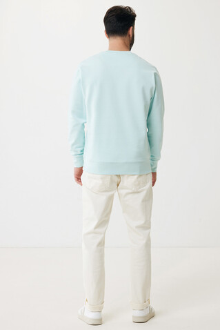IQONIQ Etosha Lightweight Sweater aus recycelter Baumwolle crushed mint bedrucken, Art.-Nr. T9303.037.L
