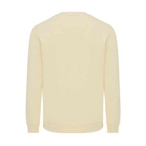 IQONIQ Etosha Lightweight Sweater aus recycelter Baumwolle cream yellow bedrucken, Art.-Nr. T9303.036.L