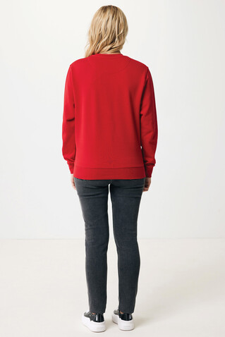 IQONIQ Etosha Lightweight Sweater aus recycelter Baumwolle rot bedrucken, Art.-Nr. T9303.029.L