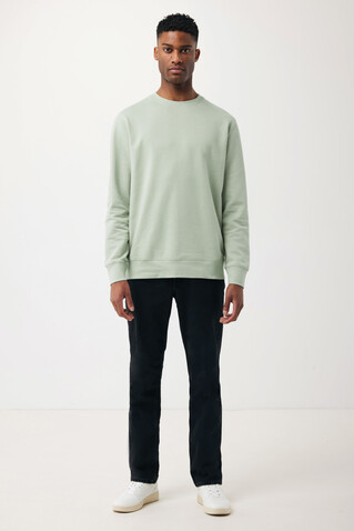IQONIQ Etosha Lightweight Sweater aus recycelter Baumwolle Iceberg green bedrucken, Art.-Nr. T9303.023.XXXL