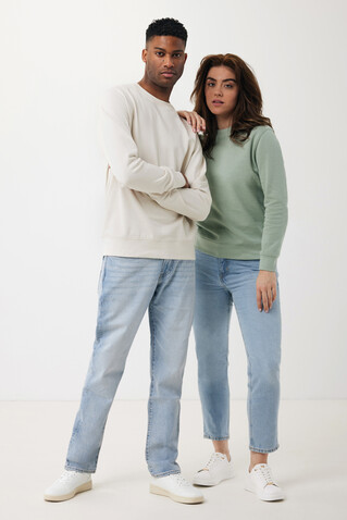 IQONIQ Etosha Lightweight Sweater aus recycelter Baumwolle Iceberg green bedrucken, Art.-Nr. T9303.023.XXXL