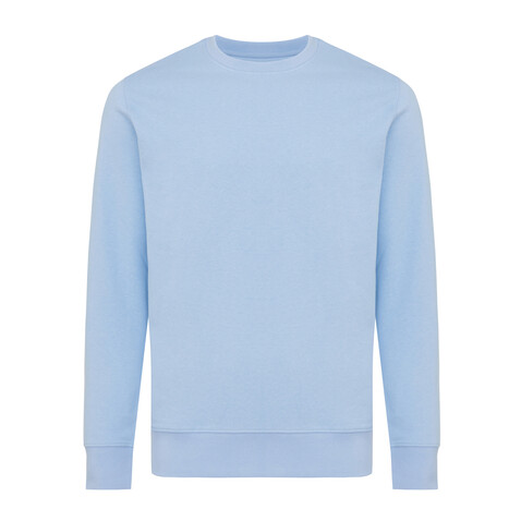 IQONIQ Etosha Lightweight Sweater aus recycelter Baumwolle sky blue bedrucken, Art.-Nr. T9303.022.XXXL