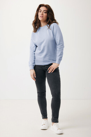 IQONIQ Etosha Lightweight Sweater aus recycelter Baumwolle sky blue bedrucken, Art.-Nr. T9303.022.XXXL