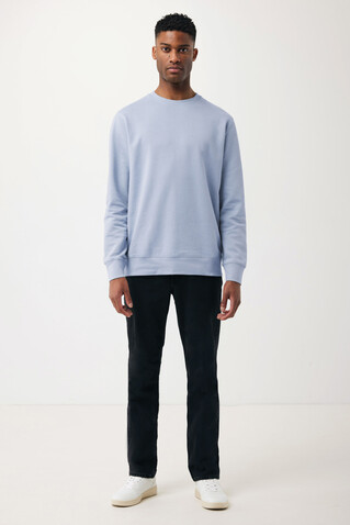 IQONIQ Etosha Lightweight Sweater aus recycelter Baumwolle sky blue bedrucken, Art.-Nr. T9303.022.XXXL