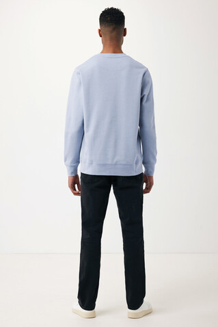 IQONIQ Etosha Lightweight Sweater aus recycelter Baumwolle sky blue bedrucken, Art.-Nr. T9303.022.XXXL