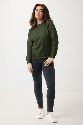 IQONIQ Etosha Lightweight Sweater aus recycelter Baumwolle khaki bedrucken, Art.-Nr. T9303.020.XXS