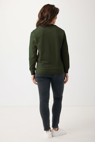 IQONIQ Etosha Lightweight Sweater aus recycelter Baumwolle khaki bedrucken, Art.-Nr. T9303.020.XXS