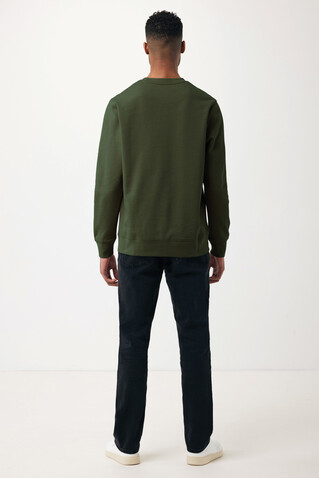 IQONIQ Etosha Lightweight Sweater aus recycelter Baumwolle khaki bedrucken, Art.-Nr. T9303.020.XXS