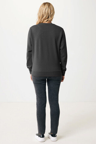 IQONIQ Etosha Lightweight Sweater aus recycelter Baumwolle anthrazit bedrucken, Art.-Nr. T9303.019.XXS