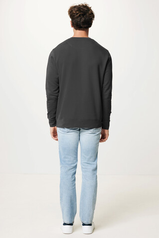 IQONIQ Etosha Lightweight Sweater aus recycelter Baumwolle anthrazit bedrucken, Art.-Nr. T9303.019.XXS
