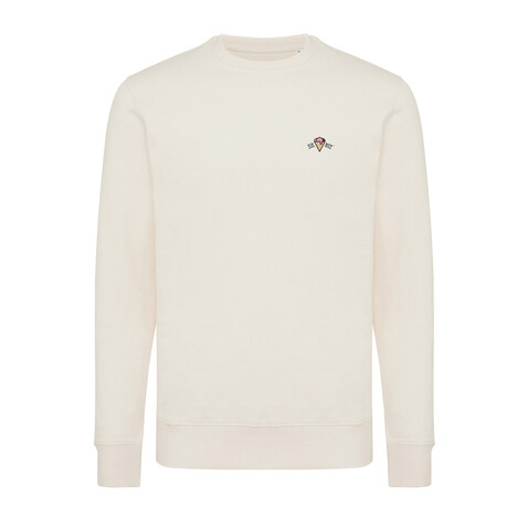 IQONIQ Etosha Lightweight Sweater aus recycelter Baumwolle natural raw bedrucken, Art.-Nr. T9303.018.XXS