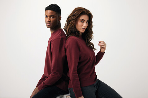 IQONIQ Etosha Lightweight Sweater aus recycelter Baumwolle burgunderrot bedrucken, Art.-Nr. T9303.007.XXL IQONIQ Etosha Lightweight Sweater aus recycelter Baumwolle burgunderrot bedrucken, Art.-Nr. T9303.007.XXL