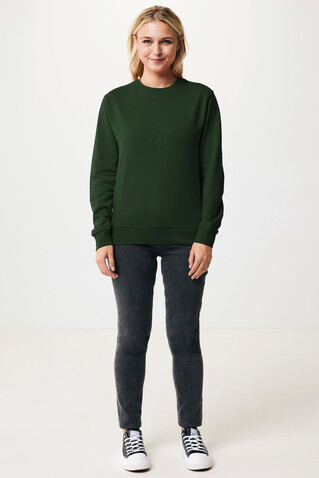 IQONIQ Etosha Lightweight Sweater aus recycelter Baumwolle forest green bedrucken, Art.-Nr. T9303.005.M