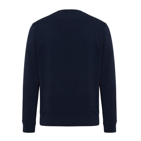 IQONIQ Etosha Lightweight Sweater aus recycelter Baumwolle navy blau bedrucken, Art.-Nr. T9303.002.XXL