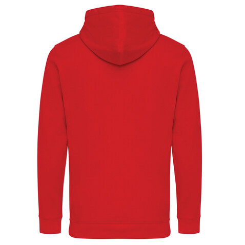 IQONIQ Jasper Hoodie aus recycelter Baumwolle rot bedrucken, Art.-Nr. T9400.029.L