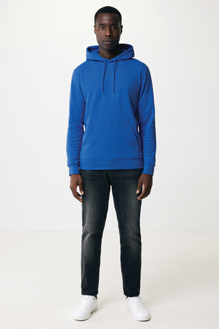 IQONIQ Jasper Hoodie aus recycelter Baumwolle Königsblau bedrucken, Art.-Nr. T9400.025.S