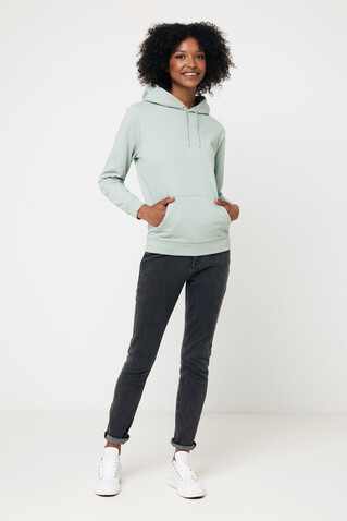 IQONIQ Jasper Hoodie aus recycelter Baumwolle Iceberg green bedrucken, Art.-Nr. T9400.023.XXXL
