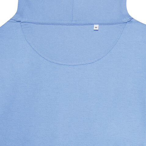 IQONIQ Jasper Hoodie aus recycelter Baumwolle sky blue bedrucken, Art.-Nr. T9400.022.L