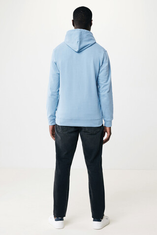 IQONIQ Jasper Hoodie aus recycelter Baumwolle sky blue bedrucken, Art.-Nr. T9400.022.L