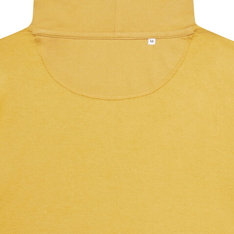 IQONIQ Jasper Hoodie aus recycelter Baumwolle ochre yellow bedrucken, Art.-Nr. T9400.021.XXXL