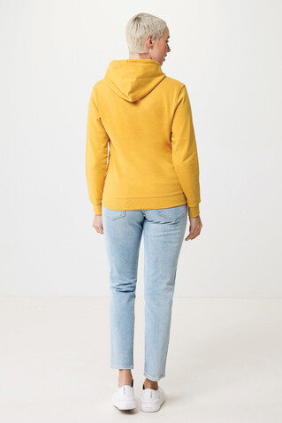 IQONIQ Jasper Hoodie aus recycelter Baumwolle ochre yellow bedrucken, Art.-Nr. T9400.021.XXXL
