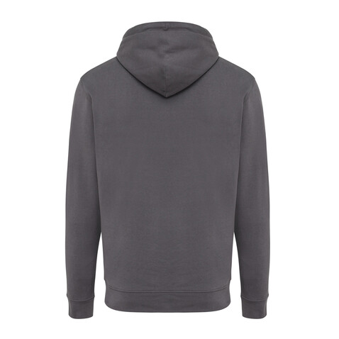 IQONIQ Jasper Hoodie aus recycelter Baumwolle anthrazit bedrucken, Art.-Nr. T9400.019.XL