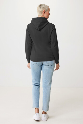 IQONIQ Jasper Hoodie aus recycelter Baumwolle anthrazit bedrucken, Art.-Nr. T9400.019.XL