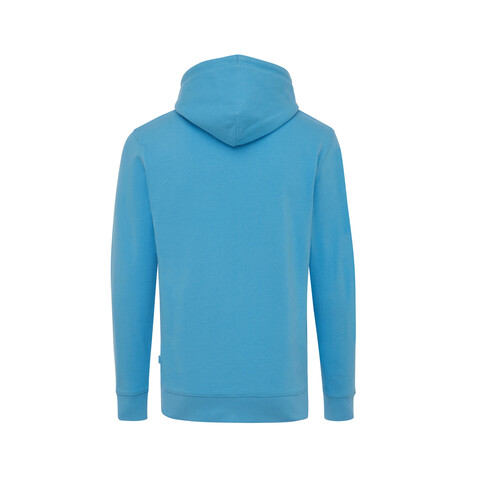 IQONIQ Jasper Hoodie aus recycelter Baumwolle tranquil blue bedrucken, Art.-Nr. T9400.010.XXS