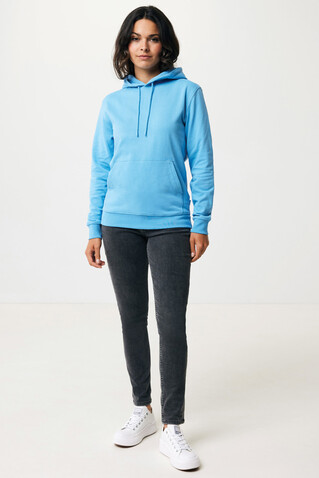 IQONIQ Jasper Hoodie aus recycelter Baumwolle tranquil blue bedrucken, Art.-Nr. T9400.010.XXS