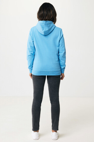 IQONIQ Jasper Hoodie aus recycelter Baumwolle tranquil blue bedrucken, Art.-Nr. T9400.010.XXS