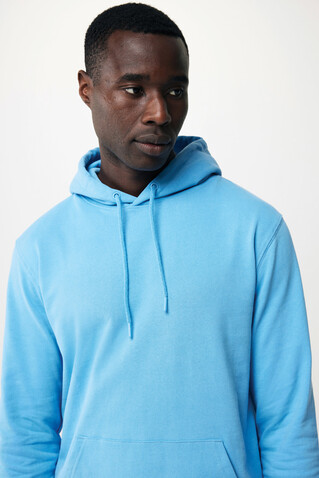 IQONIQ Jasper Hoodie aus recycelter Baumwolle tranquil blue bedrucken, Art.-Nr. T9400.010.XXS