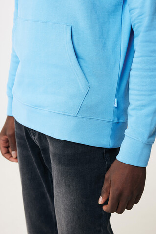 IQONIQ Jasper Hoodie aus recycelter Baumwolle tranquil blue bedrucken, Art.-Nr. T9400.010.XXS