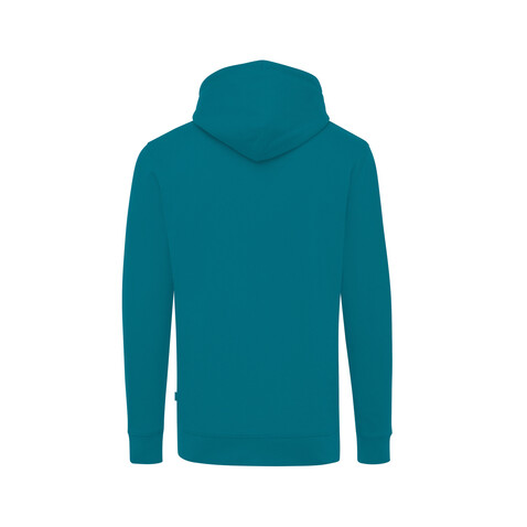 IQONIQ Jasper Hoodie aus recycelter Baumwolle verdigris bedrucken, Art.-Nr. T9400.009.XXS
